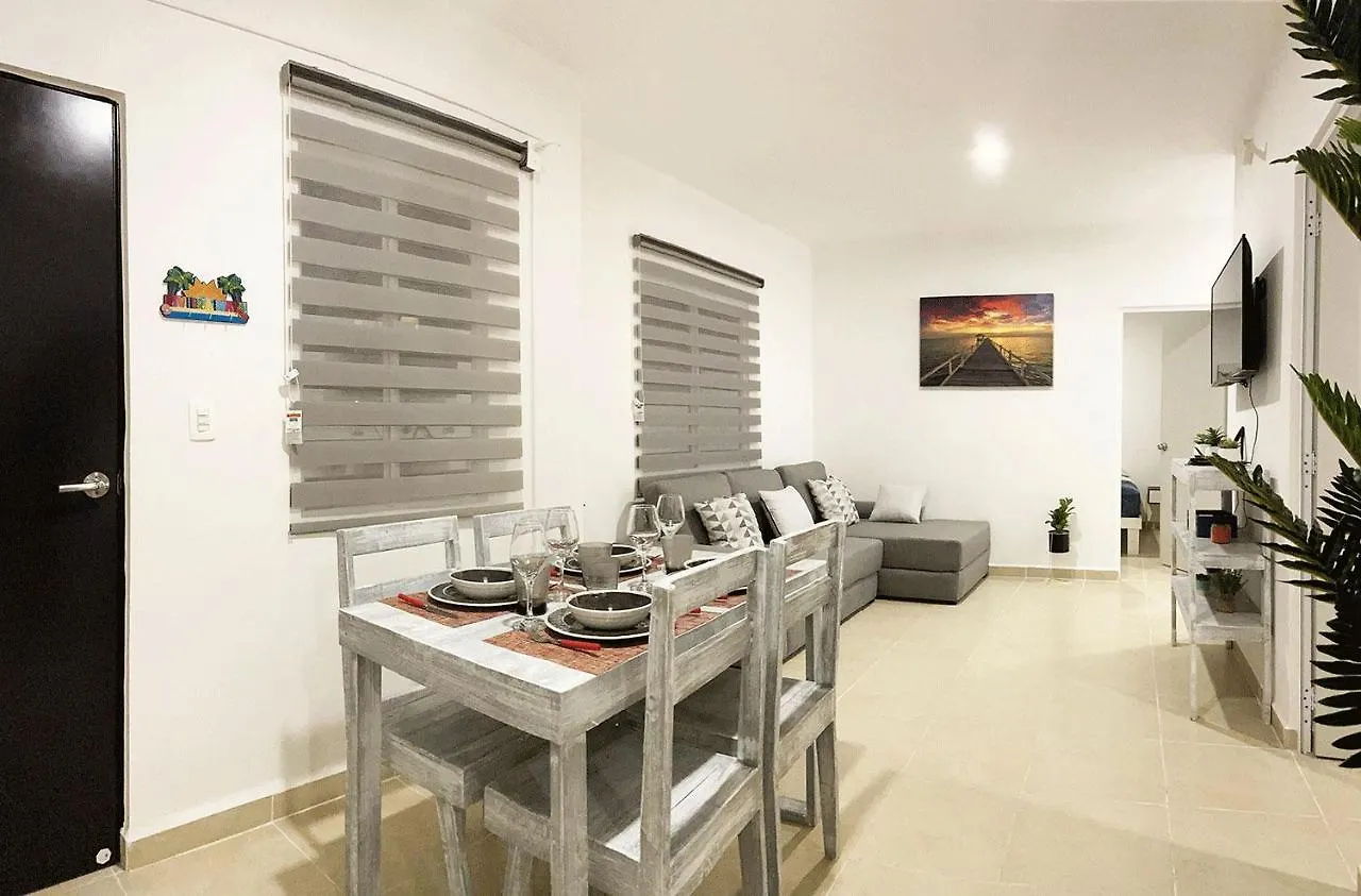 Angels Beach Condo Con Piscina, Parking Y Parque Playa del Carmen Appartamento